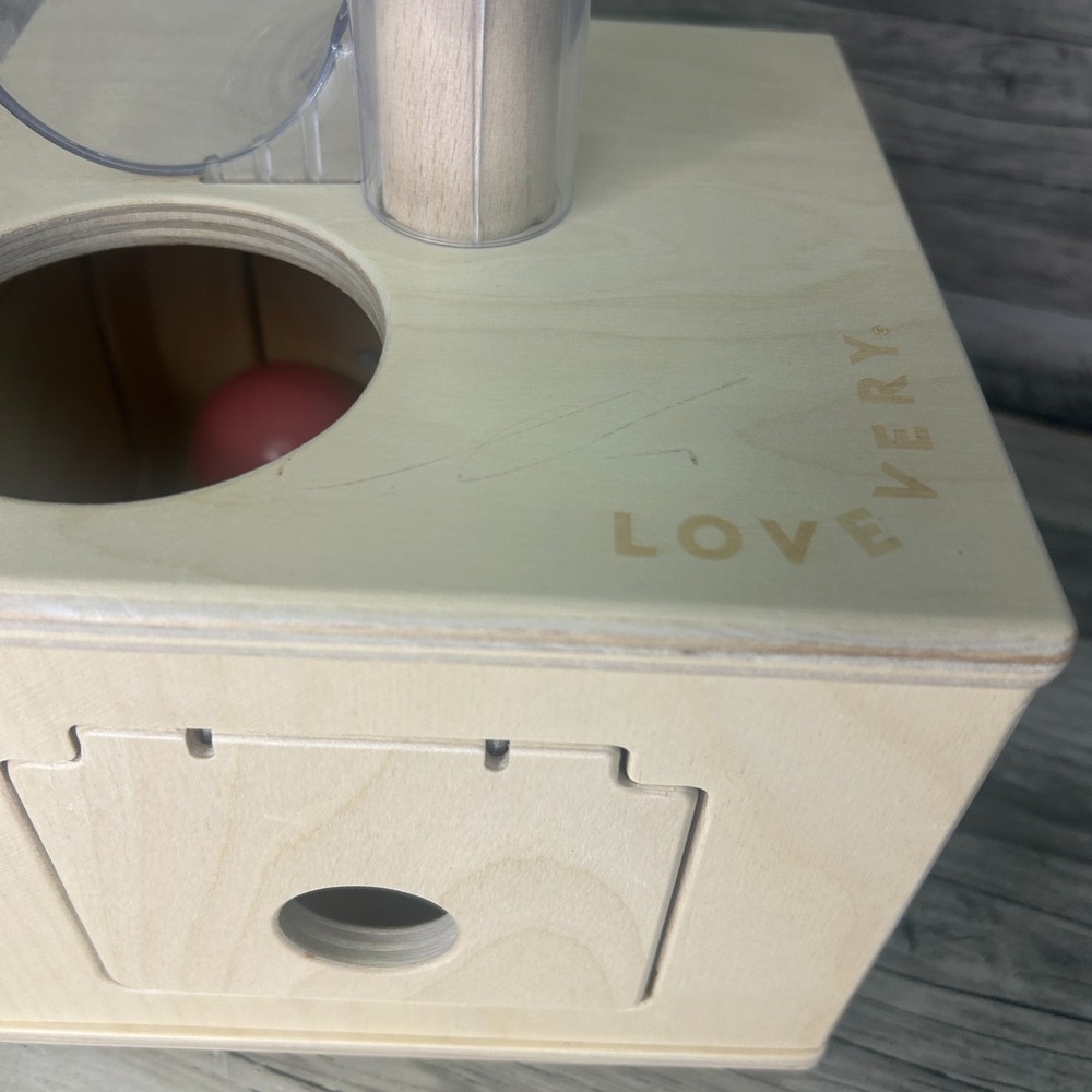 Lovevery The Babbler Slide and Seek Ball Run Drop Montessori 2 Balls - Picture 5 of 9